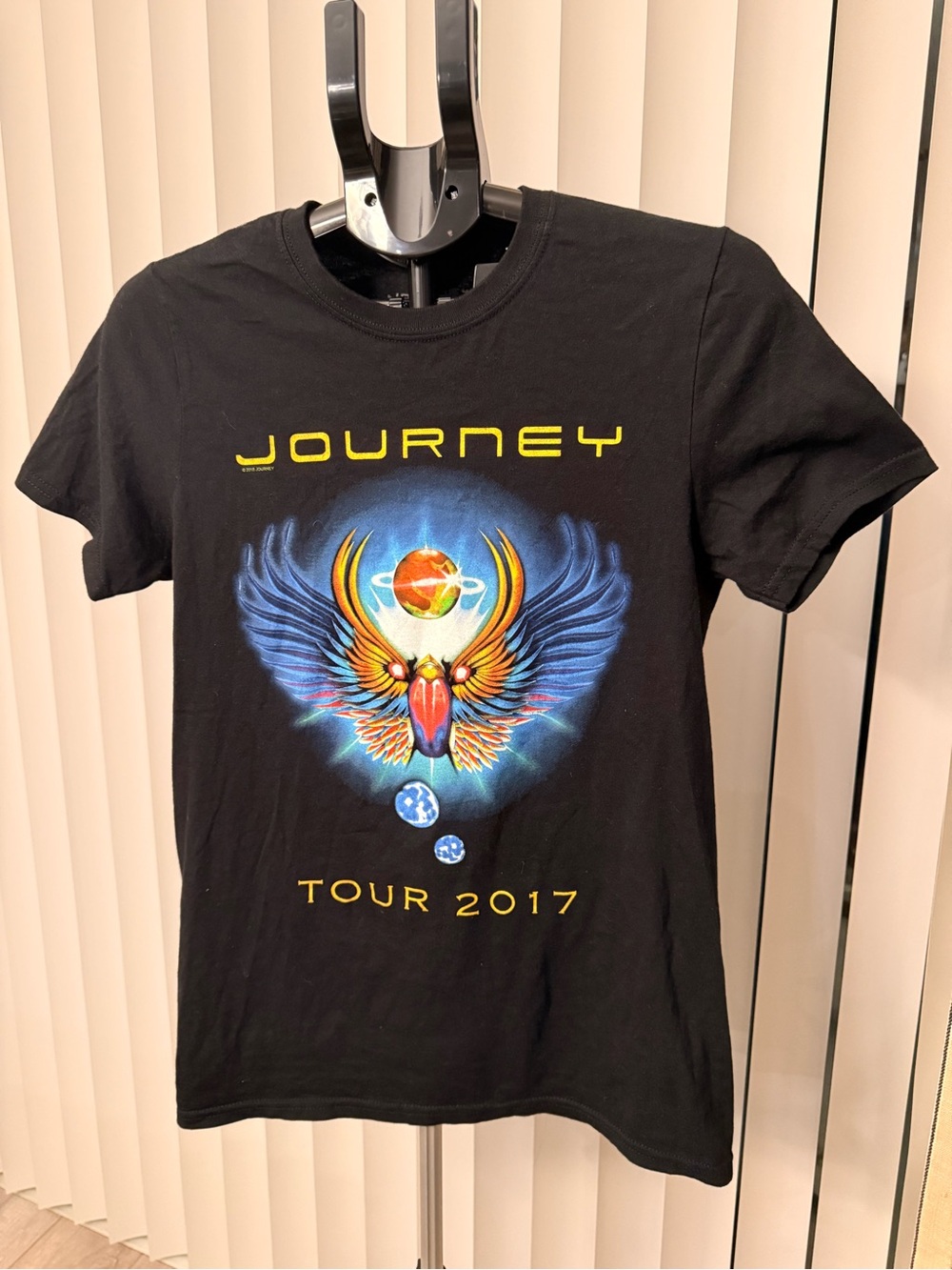 Vintage Journey 2017 Tour T-Shirt Size Small Tee Black Band tshirt